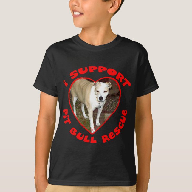 T-shirt Délivrance de pitbull de soutien (Devant)