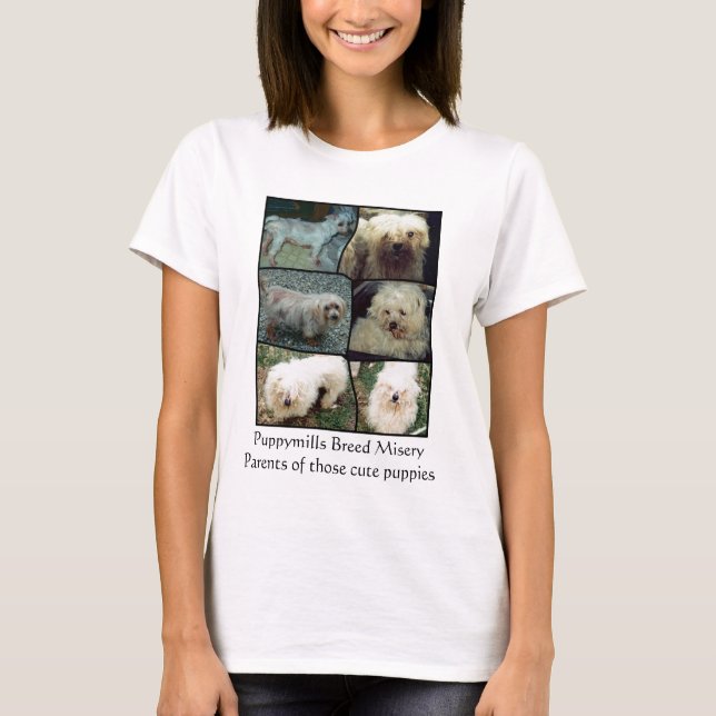 T-shirt Délivrance maltaise de puppymill (Devant)