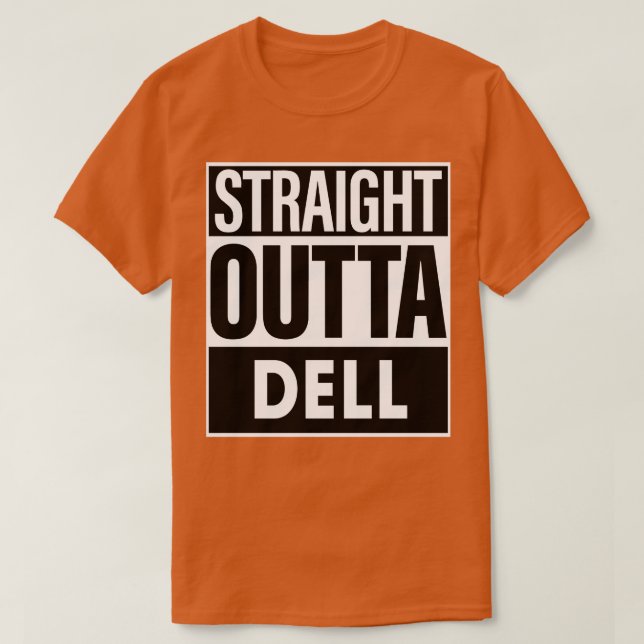 T-shirt Dell Nom directement en dehors de Dell (Design devant)