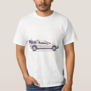 T-shirt Delorian de volviendo al futuro
