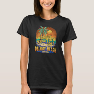 T-shirt Delray Beach Floride Famille Vacation 2022 Souveni