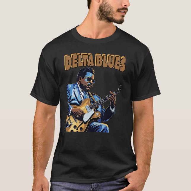 T-SHIRT DELTA BLUES (Devant)