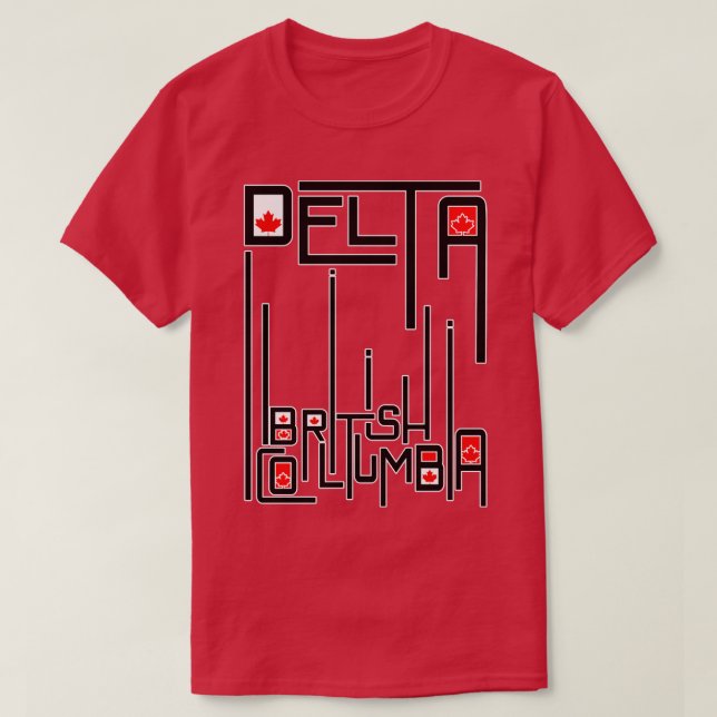 T-shirt Delta Colombie-Britannique (Design devant)