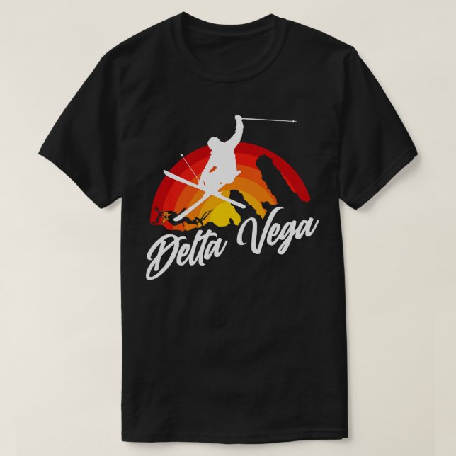 T-shirt Delta de ski Vega (Design devant)