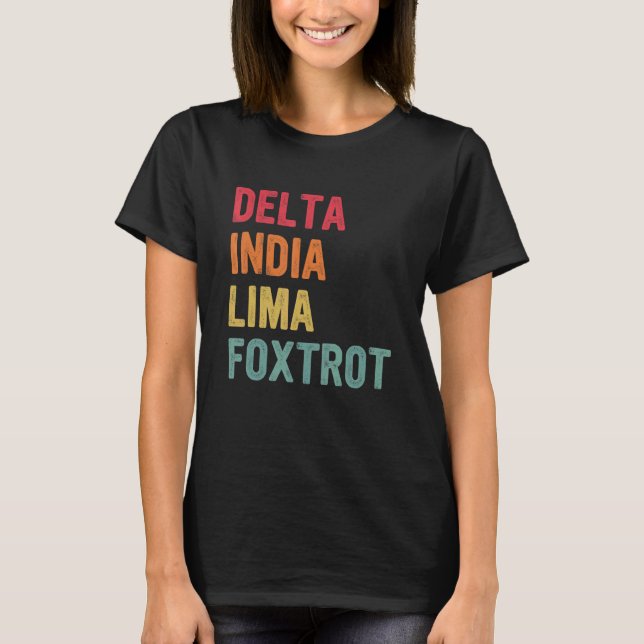T-shirt Delta Inde Lima Foxtrot (Devant)