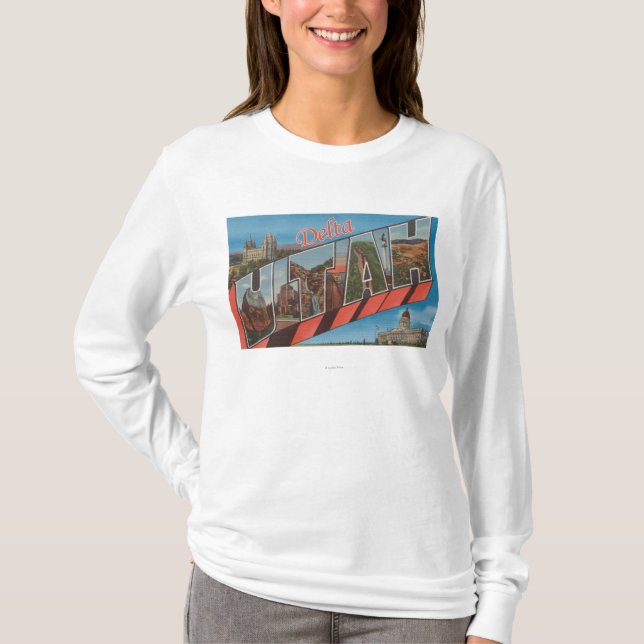 T-shirt Delta, lettre ScenesDelta, UT d'UtahLarge (Devant)