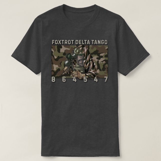 T-shirt Delta Tango Foxtrot 864547 (Design devant)