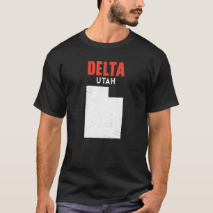 T-shirt Delta Utah USA State America Voyage Utahan