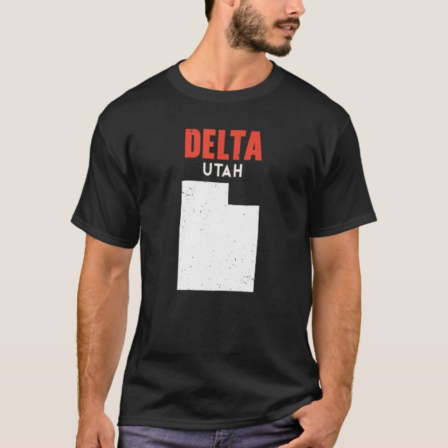 T-shirt Delta Utah USA State America Voyage Utahan (Devant)