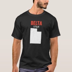 T-shirt Delta Utah USA State America Voyage Utahan