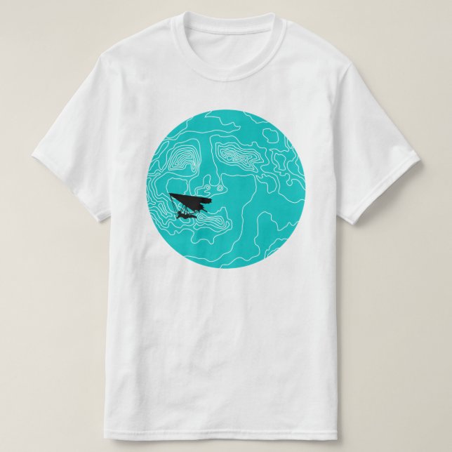 T-shirt deltaplane au clair de lune (Design devant)