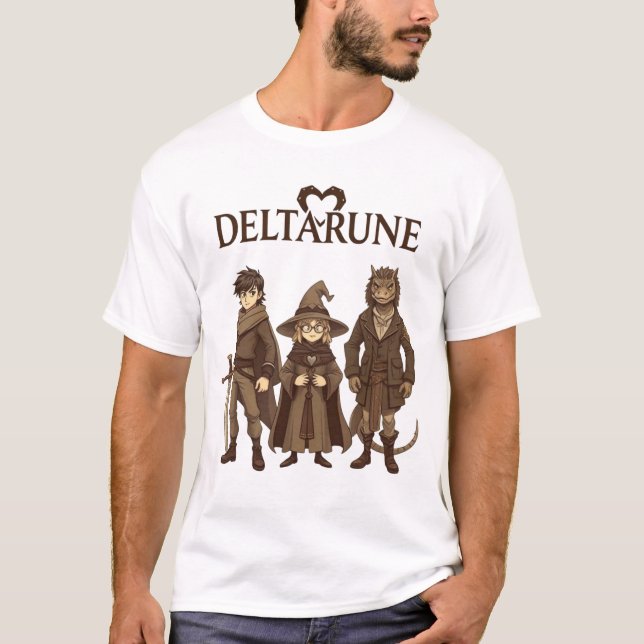 T-shirt Deltarune : Kris, Susie, Ralsei (Devant)