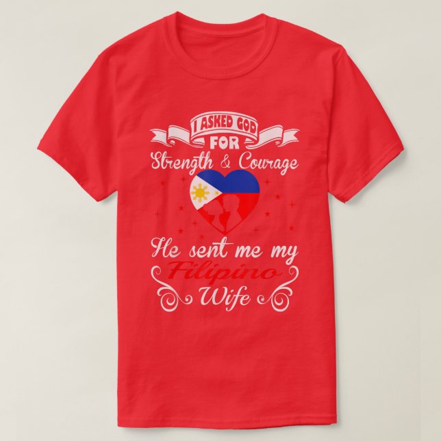 T-shirt Demande À Dieu Pour Force Courage Il A Envoyé Wi-F (Design devant)