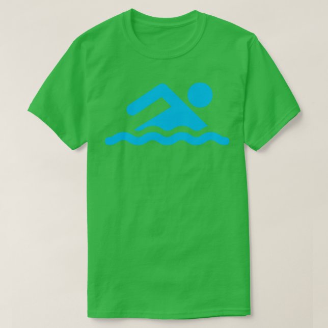 T-shirt Demande de natation autres couleurs (Design devant)