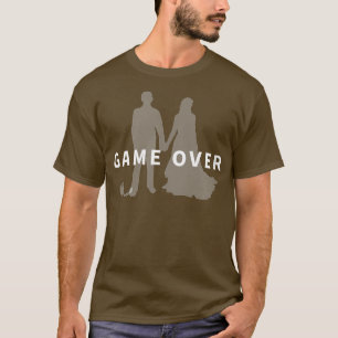 T-shirt Demande en mariage Game Over Enterrement de vie de