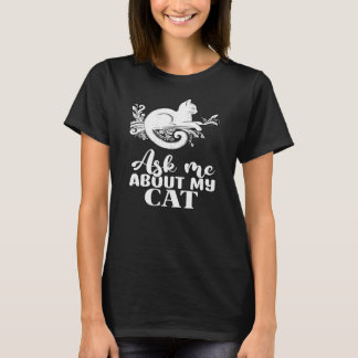 T-shirt Demande-moi à propos de mon chat-01