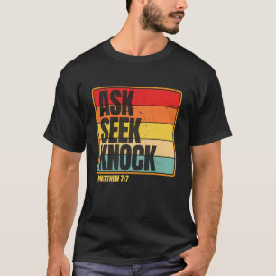T-shirt Demander Chercher Frapper Matthieu 77 Hommes Femme
