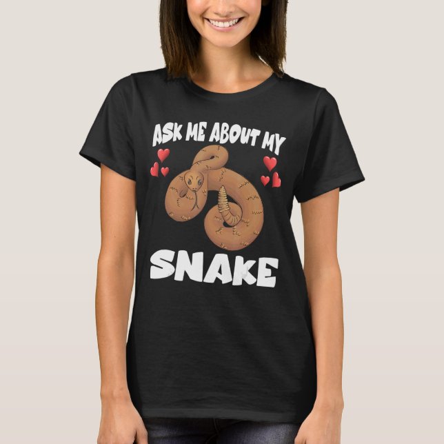 T-shirt Demander-moi mon animal de compagnie Snake (Devant)