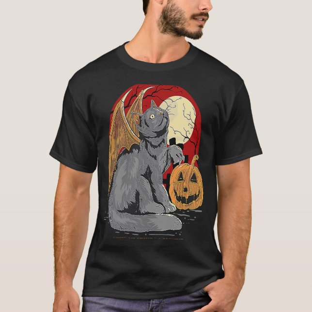 T-shirt Demander un sacrifice à Demon Cat (Devant)