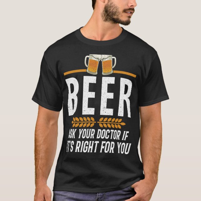 T-shirt Demandez à votre médecin si c'est bon pour vous (Devant)