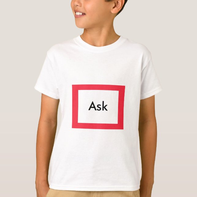 T-shirt Demandez - ! CdC PoserGibney Zazzle (Devant)