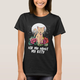 T-shirt Demandez-Moi À Propos Chat Maman Humour Chat Papa 