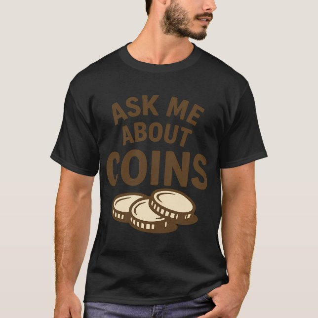 T-shirt Demandez-moi à propos de la détection de métaux de (Devant)