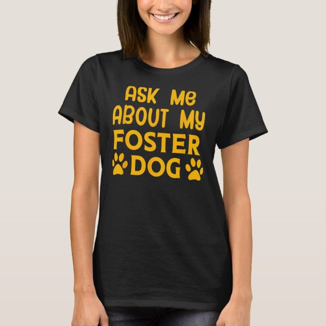 T-shirt Demandez-moi à propos de mon chien d'élevage Chemi (Devant)