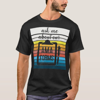 T-shirt Demandez-Moi À Propos De Notre Ama Forms Funny Nur
