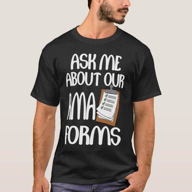 T-shirt Demandez-Moi À Propos De Notre Infirmière Ama Form (Devant)