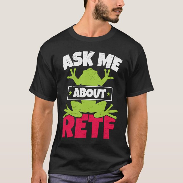 T-shirt Demandez-moi à propos de RETF Grenouille arboricol (Devant)