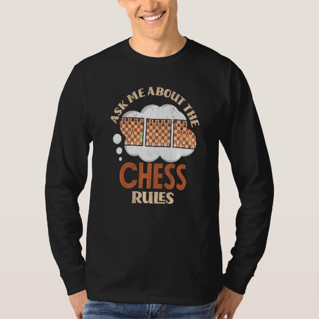 T-shirt Demandez-Moi À Propos Des Règles D'Échecs Checkmat (Devant)