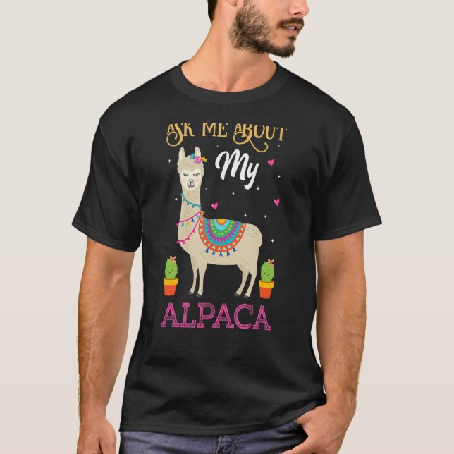 T-shirt Demandez-Moi Mon Devis Alpaca (Devant)
