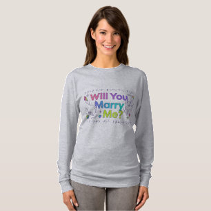 T-shirt Demandez-vous en mariage ?" Demande en mariage