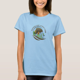 T-shirt Demandez-vous pourquoi chemise de logo de ferme