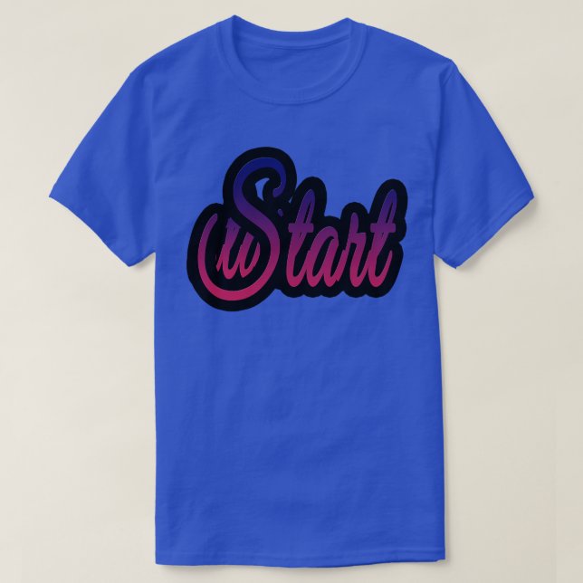 T-shirt Démarrer (Design devant)