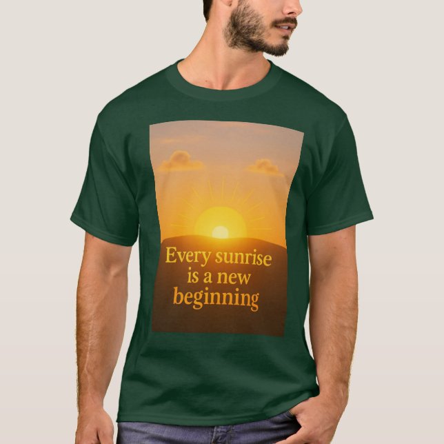 T-shirt démarrer un nouveau début dans la vie (Devant)