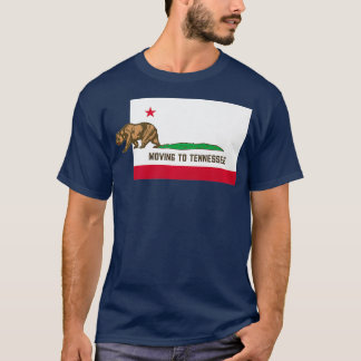 T-shirt Déménager Dans Le Tennessee Quitter La Californie 