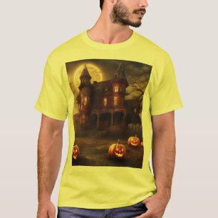 T-shirt Demeure victorienne éffrayante Halloween Design T-