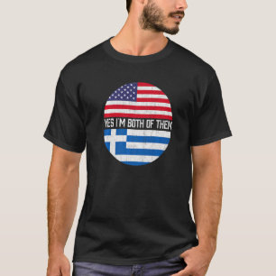 T-shirt Demi-Américain Demi-Népalais Usa Drapeau Famille H