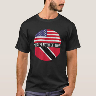 T-shirt Demi-Américain semi-Trini USA Drapeau Famille Patr