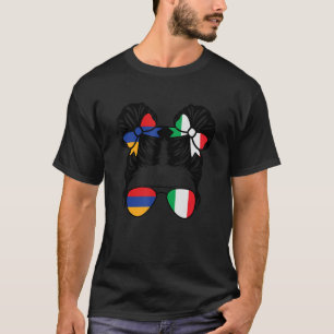 T-shirt Demi-Arménienne Demi-Italienne Fille Arménie Enfan