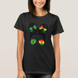 T-shirt Demi-Brésilienne Demi-Bolivienne Fille Brésil Enfa