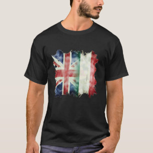 T-shirt Demi britannique et italien Royaume-Uni Italie Rac