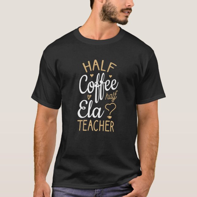 T-shirt Demi-café Demi-Ela Enseignant (Devant)