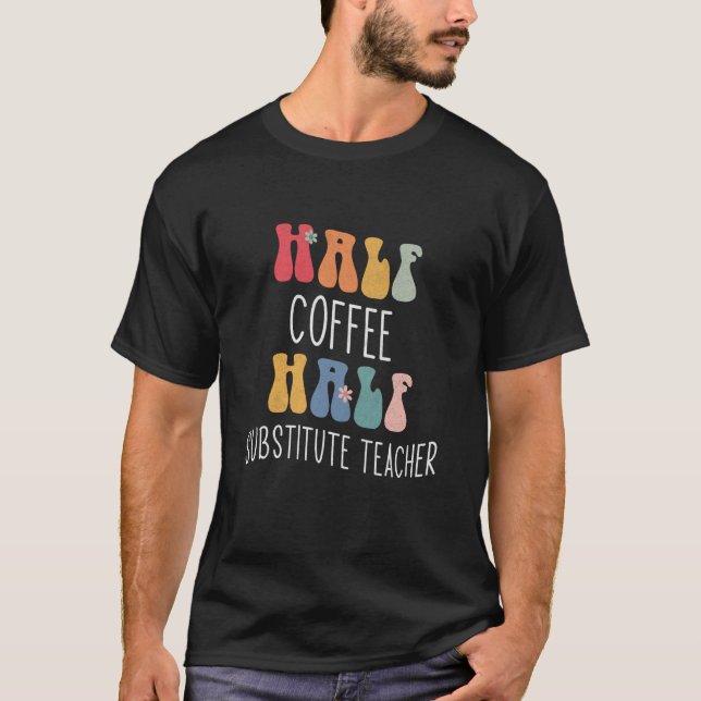T-shirt Demi-café Demi-substitut Enseignant Super Inspira (Devant)