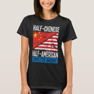 T-shirt Demi-Chinois Demi-Américain Complètement stupéfian