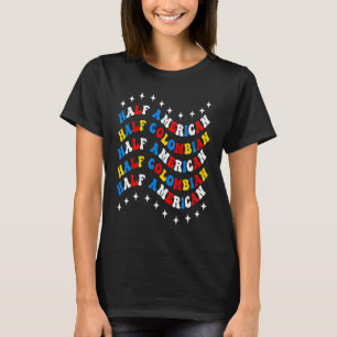 T-shirt Demi-Columbia et Demi-Américain Demi-Américain