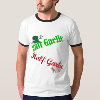 T-shirt Demi de chemise des hommes de gaélique/à moitié
