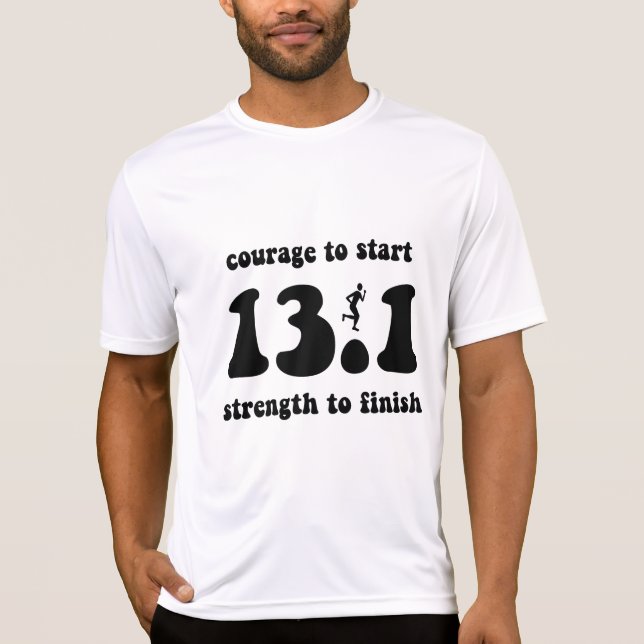 T-shirt Demi de marathon inspiré (Devant)